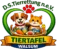 Logo der D.S. Tierrettung n.e.V. – Tiertafel Walsum: Ein fröhlicher Hund und eine lächelnde Katze sitzen gemeinsam in einem Korb voller Tierfutter, umgeben von einem grünen Herz mit rotem Pfotenabdruck und dem Schriftzug des Vereins.
